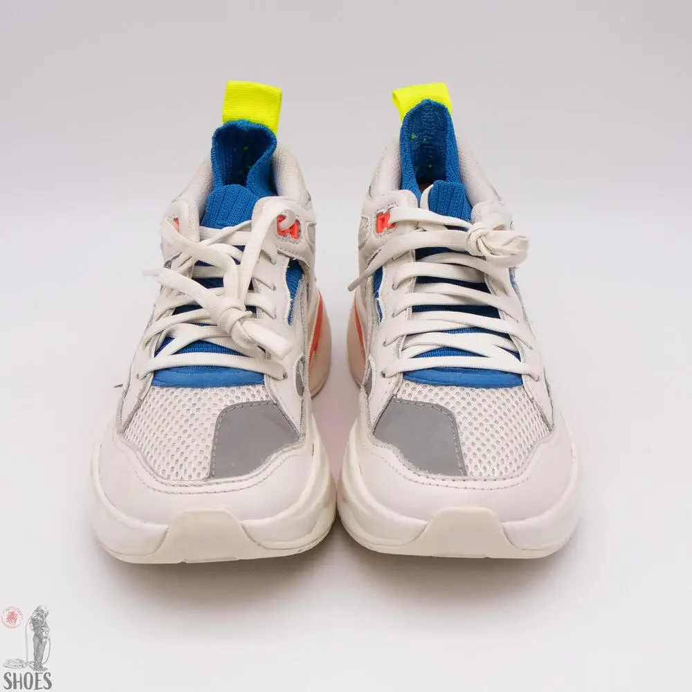 Brand Black Saga Women's 8-8.5 / Men's 6.5 White Vibram Leather Sneakers - Picture 7 of 13